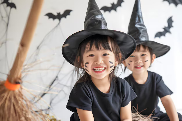 Cute Halloween kids